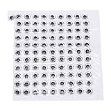 Realistic DIY Jigs Crafts,Oval Fishing Lure Eyes,Fishing Eyes, Simulation Fisheye Sticker Lightweight 3D Fisheye Sticker for Making Fishing Bait Fly Tying Streamers (Silver)