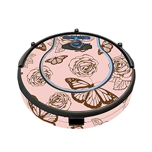 Image of MightySkins Skin Compatible with Shark Ion Robot 750 Vacuum Minimal Coverage - Butterfly Garden | Protective, Durable, and Unique Vinyl Decal wrap Cover | Easy to Apply, Remove | Made in The USA