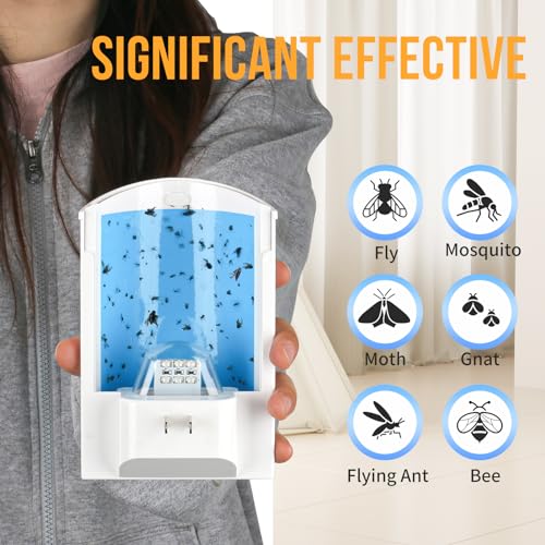 Image of OSVDO Flying Insect Trap Refills, 10 Pcs Glue Cards, White | NO Device, Each Card Lasts up to 35-Day or Until Full, 10 x Refills
