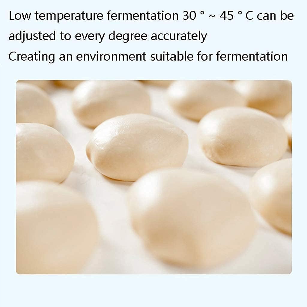 38L Mini Oven Adjustable Temperature 0-230 ℃ and 120 Minutes Timer Computerized Multifunctional Hot Air Circulation Low Temperature Fermentation Furnace Lamp Electric Oven Double Glass Door Aesthetic