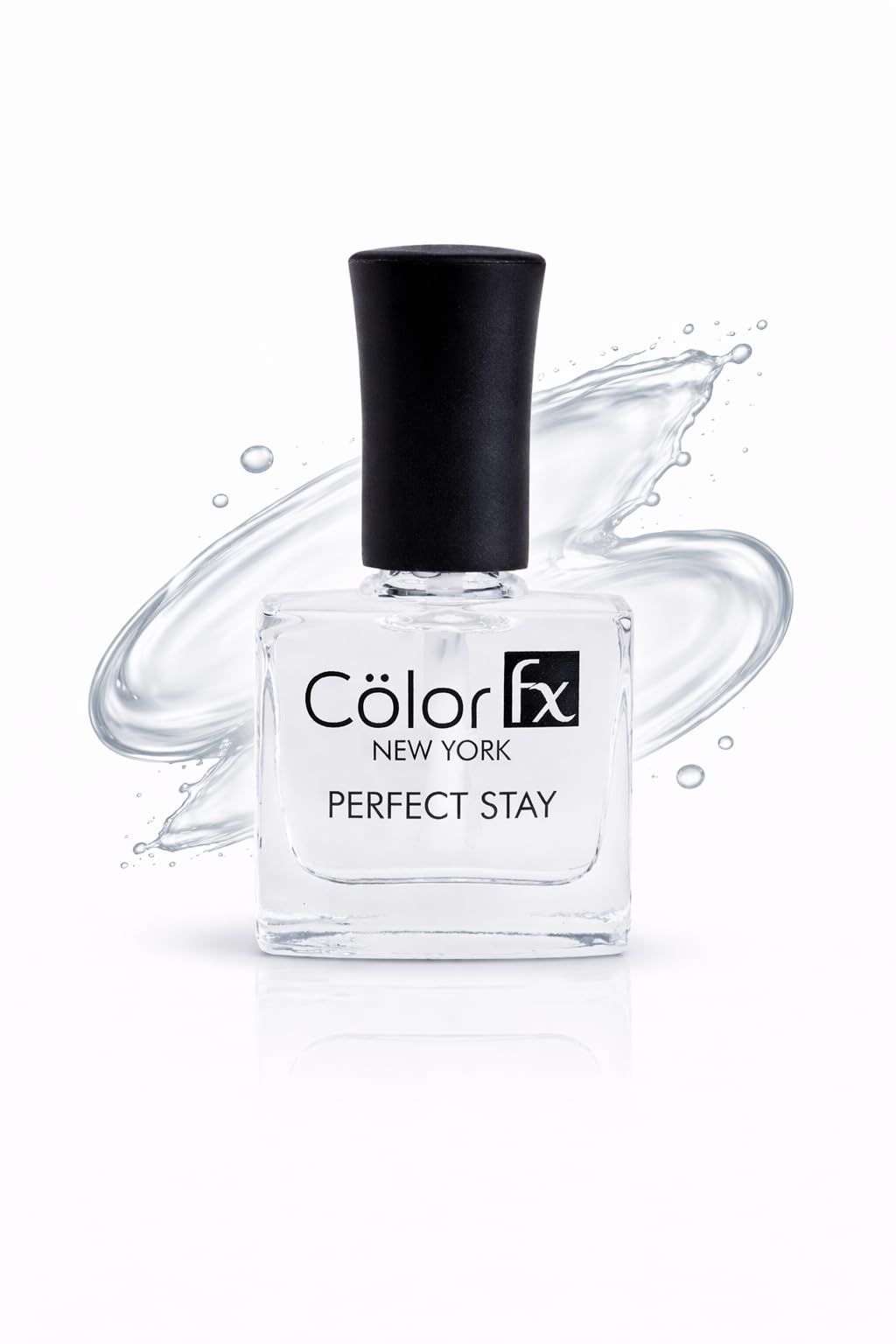 color fx new york top coat nail enamel non uv transparent nail polish for women | 9 ml (pack of 1) | long-lasting, chip resistant, quick drying & non-yellowing | glossy finish & 21 toxin free