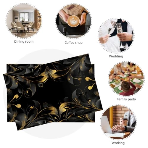 Sets de table cuisine lin coton lot de 8 antidérapant résistant chaleur