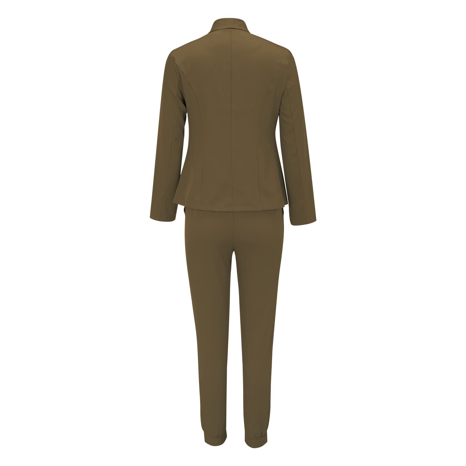 Completo da Donna con Risvolto in Due Pezzi Completo da Giacca da Lavoro a Maniche Lunghe da Ufficio Completo da Giacca Pantalone Slim Fit Casacca