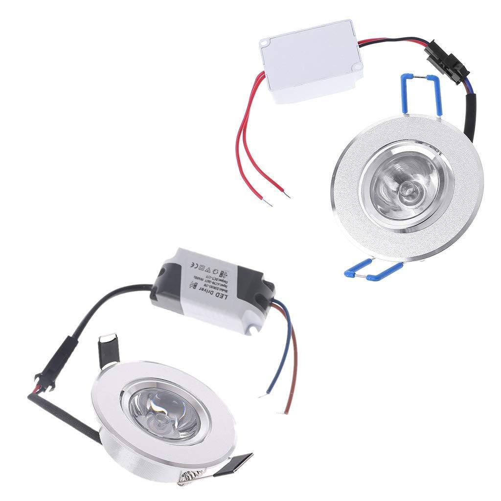 jackyee 1W Led Ceiling Light Warm White (With Package Delivery) 1W LED Lights 85-265V Cabinet Mini Downlight Spot Ceiling Lamp