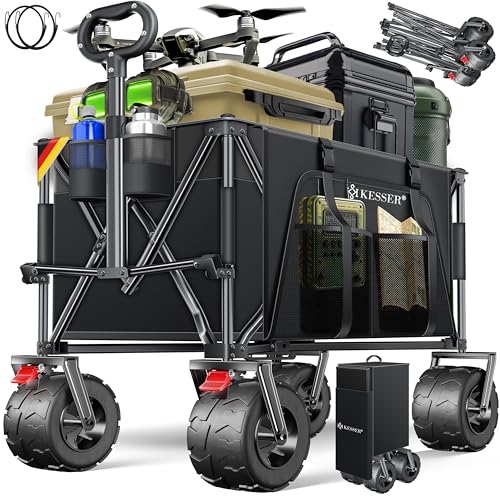KESSER® Bollerwagen GTR9000 Handwagen 200kg | 300L Stauraum...