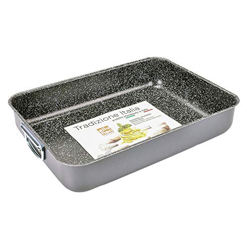 Alluflon Tradition Italien Lasagneform, Aluminium, schwarz, 35 x 25 cm – Ansicht 5