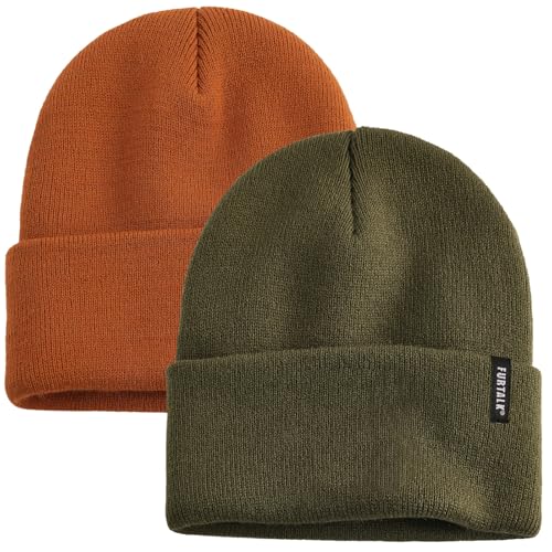 FURTALK Beanie Hat for Women Men Winter Hat Womens Cuffed Beanies Knit Skull Cap Warm Ski Hats