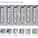 Suguword Shower Panel LED Shower Panel Tower System Rainfall Shower Head System Stainless Steel Shower Column Tower 5 Body Jets Massage Shower Fixture Wall Mounted with Spray Gun Brushed Nickel