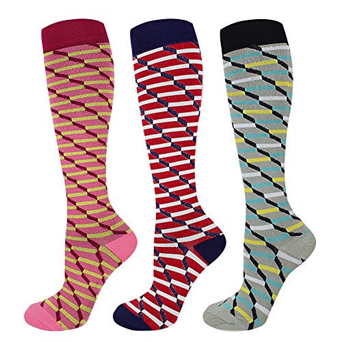 Ease Leap Chaussettes de Compression pour Hommes et Femmes Chaussettes de Course pour Running Fitness Voyage en Avion Cyclisme Cover
