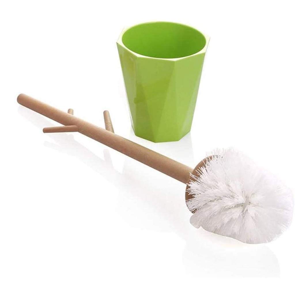 Creative WC Bürstenhalter Set, Toilettenbürste Reinigungsbürste mit Sitz, Kunststoff Badezimmer WC Toilettenbürste