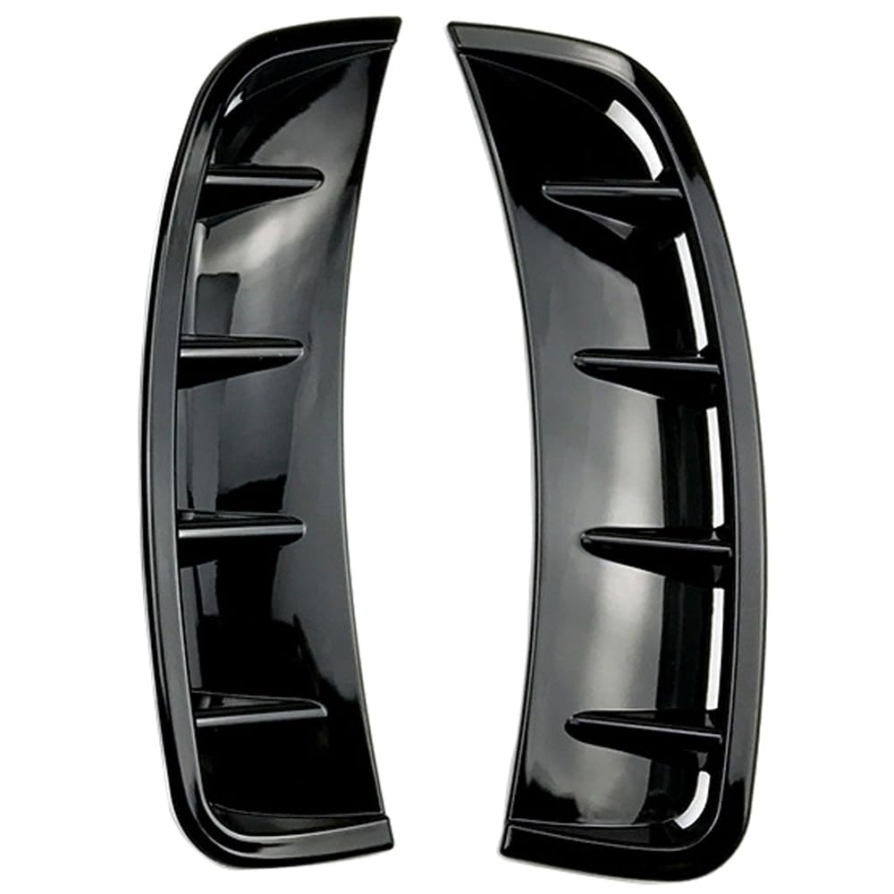 Car Intake Side Vent Decorative Decal, Scoop Air Flow Shark Gills Bumper Hood Louvers, Compatible with Mercedes Benz A-Class W177 4DR Sedan, 5D Hatchback AMG Sport Model 2019+, Glossy Black