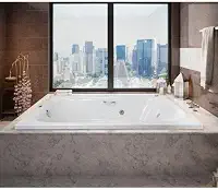 Banheira Hidromassagem Dupla Ouro Fino Cristal 170cmx110cmx40cm 220V Branco