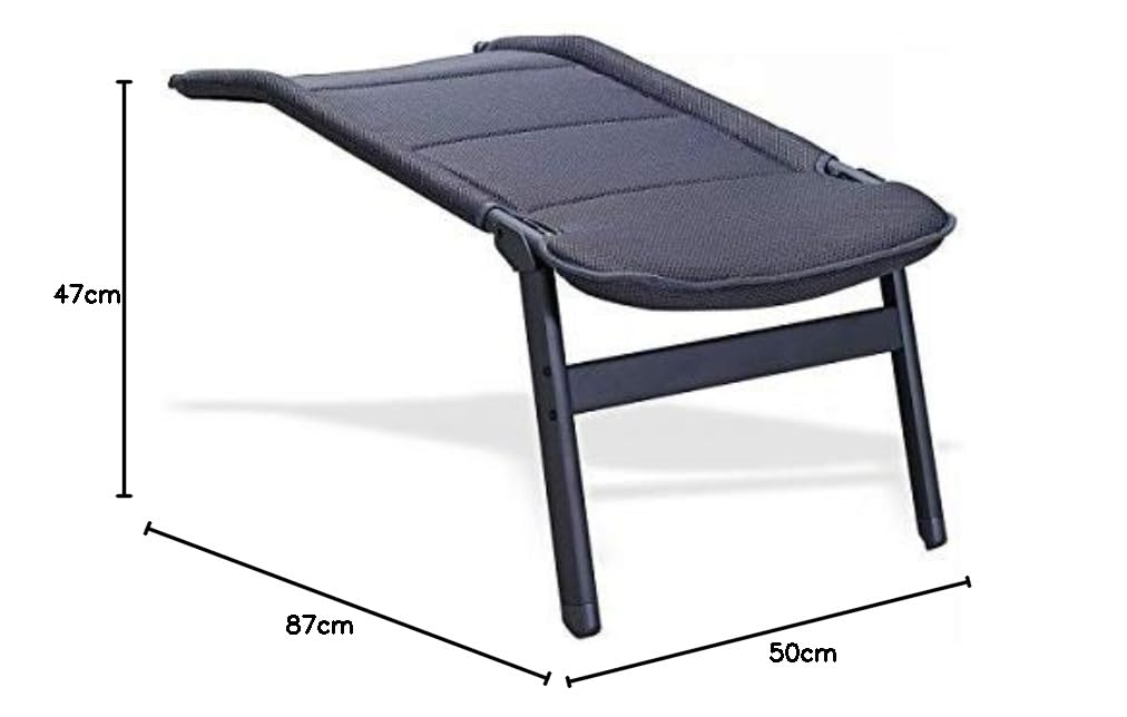 Holly BEINAUFLAGE Westfield FÜR CAMPINGSTUHL - AVANGARDE - Noblesse - BELASTUNGG 30 KG - Farbe Charcoal GRAU - NUR 1,8 KG