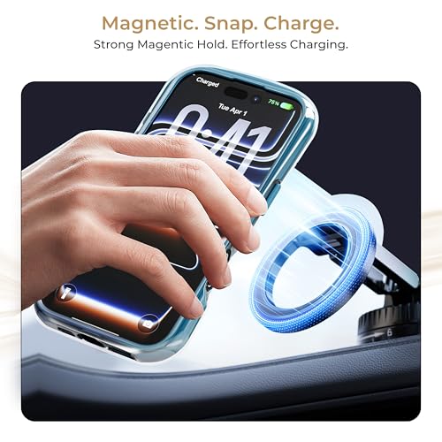 Image of Airbag Phone Cover Compatible with iPhone 17 | 5 Layer Protective Structure | Anti-Scratch & Anti Aging Back Cover | Heat Protection During Charging | Compatible MagSafe | Blue