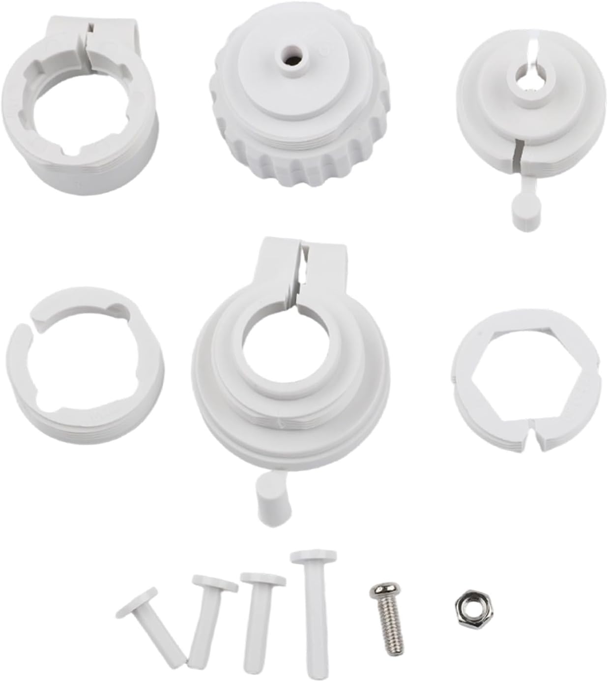 Compatible with Thermostat Adapter Set for RA for RAV for RAVL Water Heating Valves M30 X 1.5 Mm 6-Pack Plastic Rings Compatible with Electronic Radiator Thermostats White Home Improvement