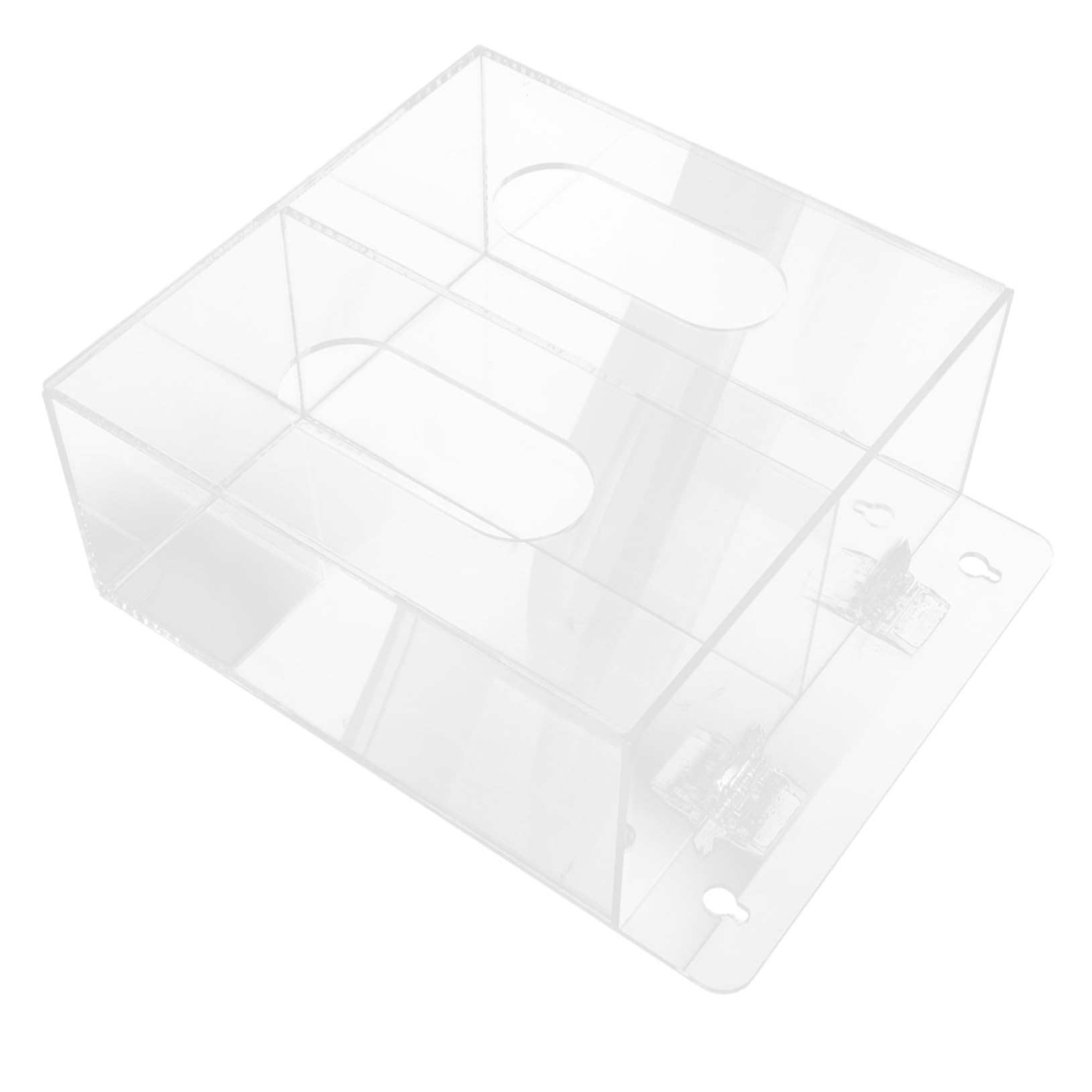 ULTECHNOVO 4piezas Dispensador De Guantes y Acrílico Montado Pared Compartimentos Para Organización Laboratorios y Espacios De Trabajo