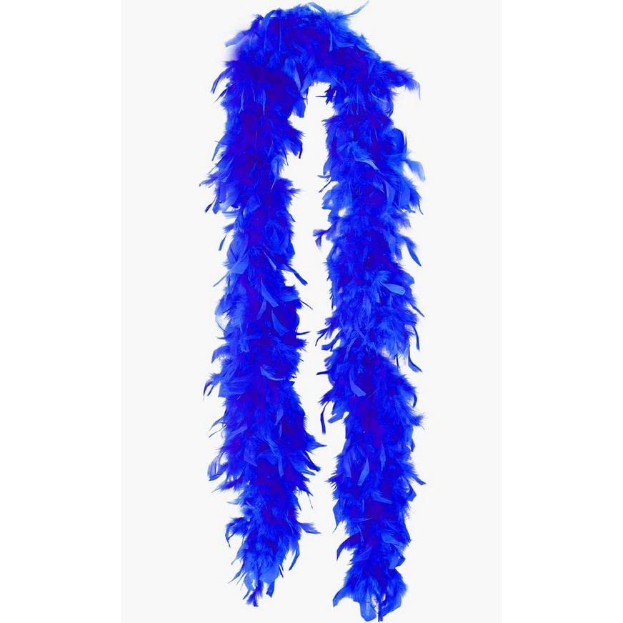 LUDALY PARTY DECORATION Feather Boa Blue 72"