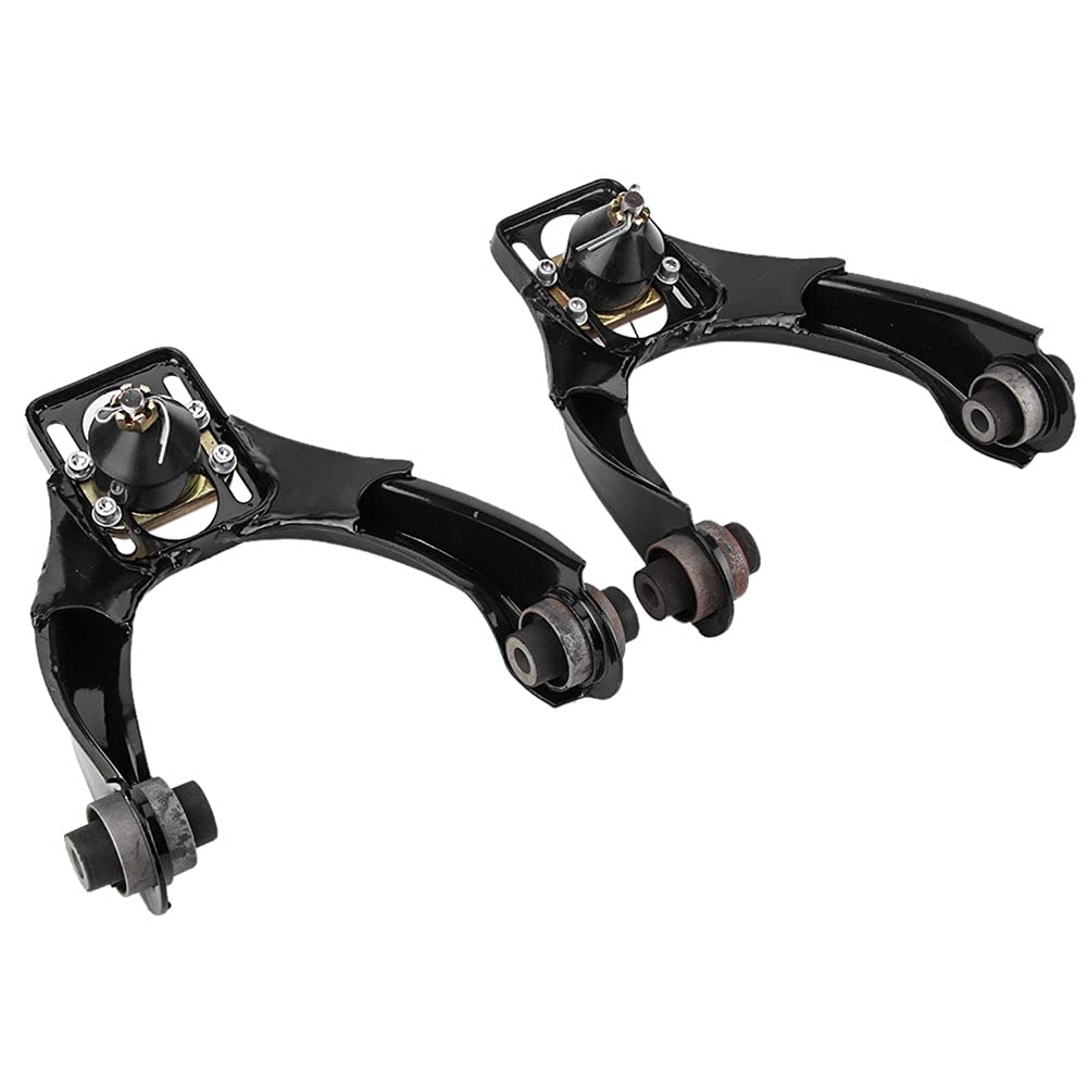 Wakects Regulowany Zestaw Przedniego Górnego Wahacza T6061 Aluminium do EK 1996-2000, Trwały, łatwy w Montażu, Idealny dla Zwiększonej Wydajności (BLACK)