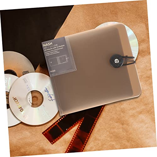 GATHINESS 2 Peças Folhas Saco De CD Bolsa Transparente Capas De CD Capa De Suporte De Disco CD Álbum