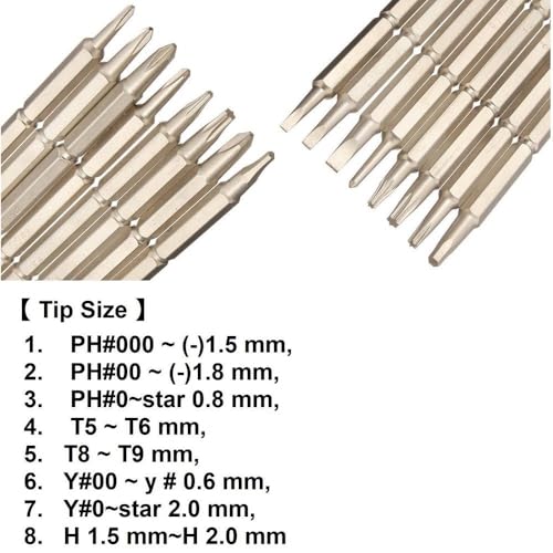 Image of 9 IN 1 Screwdriver Tool Kit for Repairing Mobiles, PDA, Laptop with Screwheads (Pack of 1)