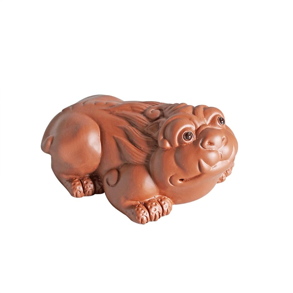 ENGENDER Kung Fu Tea Pet Chinese Tea Pet Table Ornaments Purple Sand Ceremony Kung Fu Set(A)