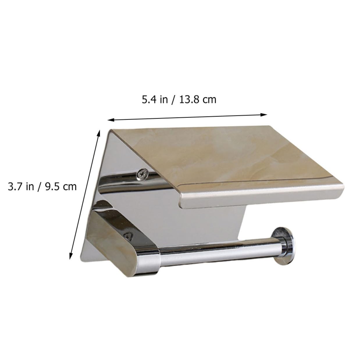 Baluue Portarrollos de Papel Higiénico Multifuncional Estante de Almacenamiento para Baño y Cocina de Acero Inoxidable