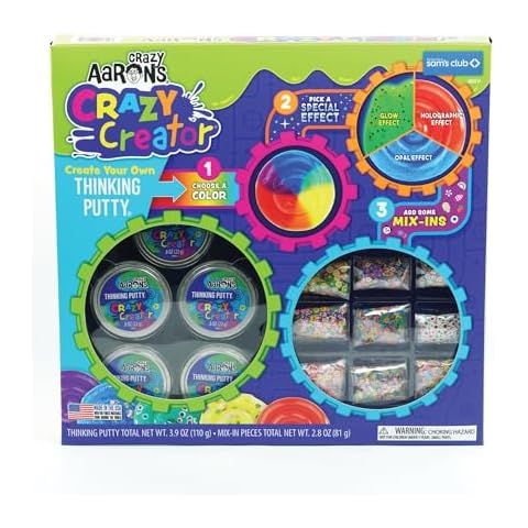 Crazy Aaron's Crazy Creator Thinking Putty Kit - Never Dries Out - Sensory Play Putty - Creative Toy for Kids and Adults - Crazy Aaron’s Thinking Putty® - Made in The USA Cover