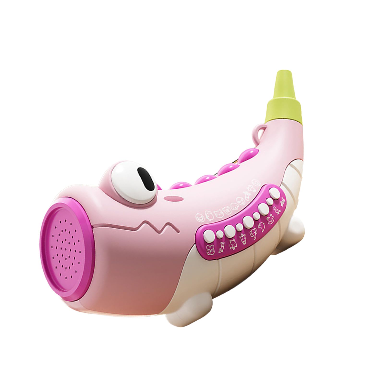 Tsophreniq Kids Dinosaur Trumpet Breathing Exercise Toy Interactive Sound Effects Musical Horn for Parents Activity Blowing Instrument