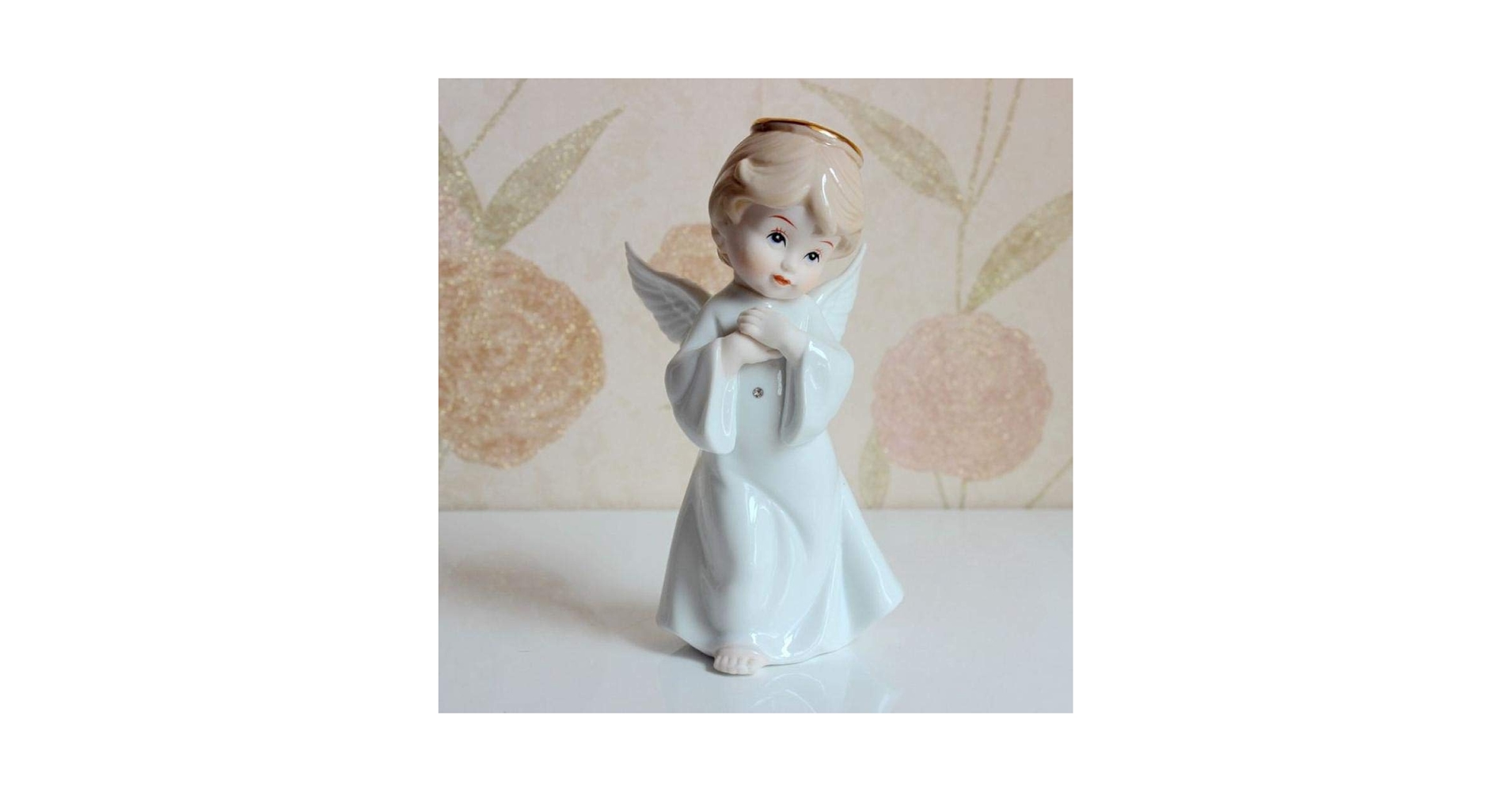 【美品】人形　天使　陶器　オブジェ　置物　インテリア　工芸品　美術品　A2852 美品】人形 天使 陶器 オブジェ 置物 インテリア 工芸品 美術品