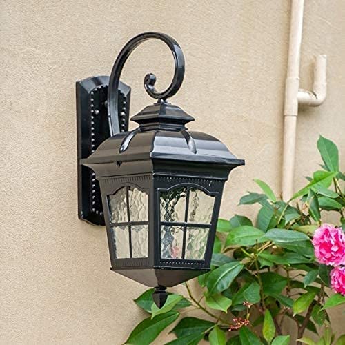 Wall Lamp Simple and Cool Aaedrag Retro Outside Wall Light Garden Lamp Gate Safety Light Exterior Wall Traditional Outdoor Coach Light Open-air Wall Lantern E27 Waterproof Rustproof (Color :