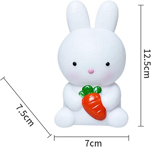 Miniatura 7 de ZTGD Bonita luz nocturna para niños, linda lámpara de vinilo con conejo, luces nocturnas Kawaii para niños, lámpara de luz nocturna recargable para