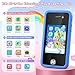 Kids Toy Smart Phone for 4-8 Year Old Boys Girls | Dual Camera, 14 Educational Games, Drop-Proof Fake Phone with MP3 Player & 16GB SD Card, Perfect Christmas Birthday Gift (Blue)