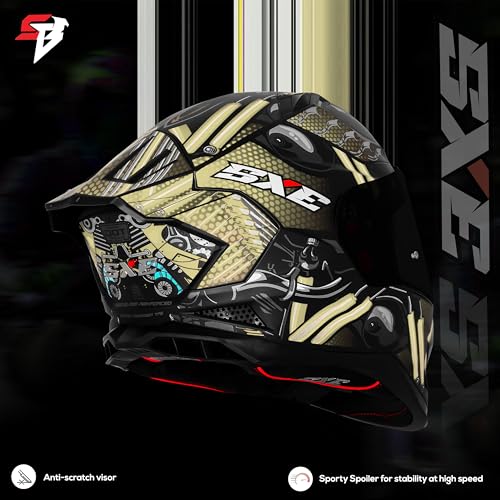Image of Steelbird SBH-61 SXE X2 Pinlock ISI and Dot Certified Full Face Helmet for Men and with Inner Silver Sunshield