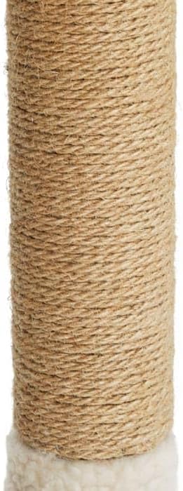 EveryYay by Petco Essentials Scratchin' The Surface Post with Scratcher Cat Toy, Cream, 26"