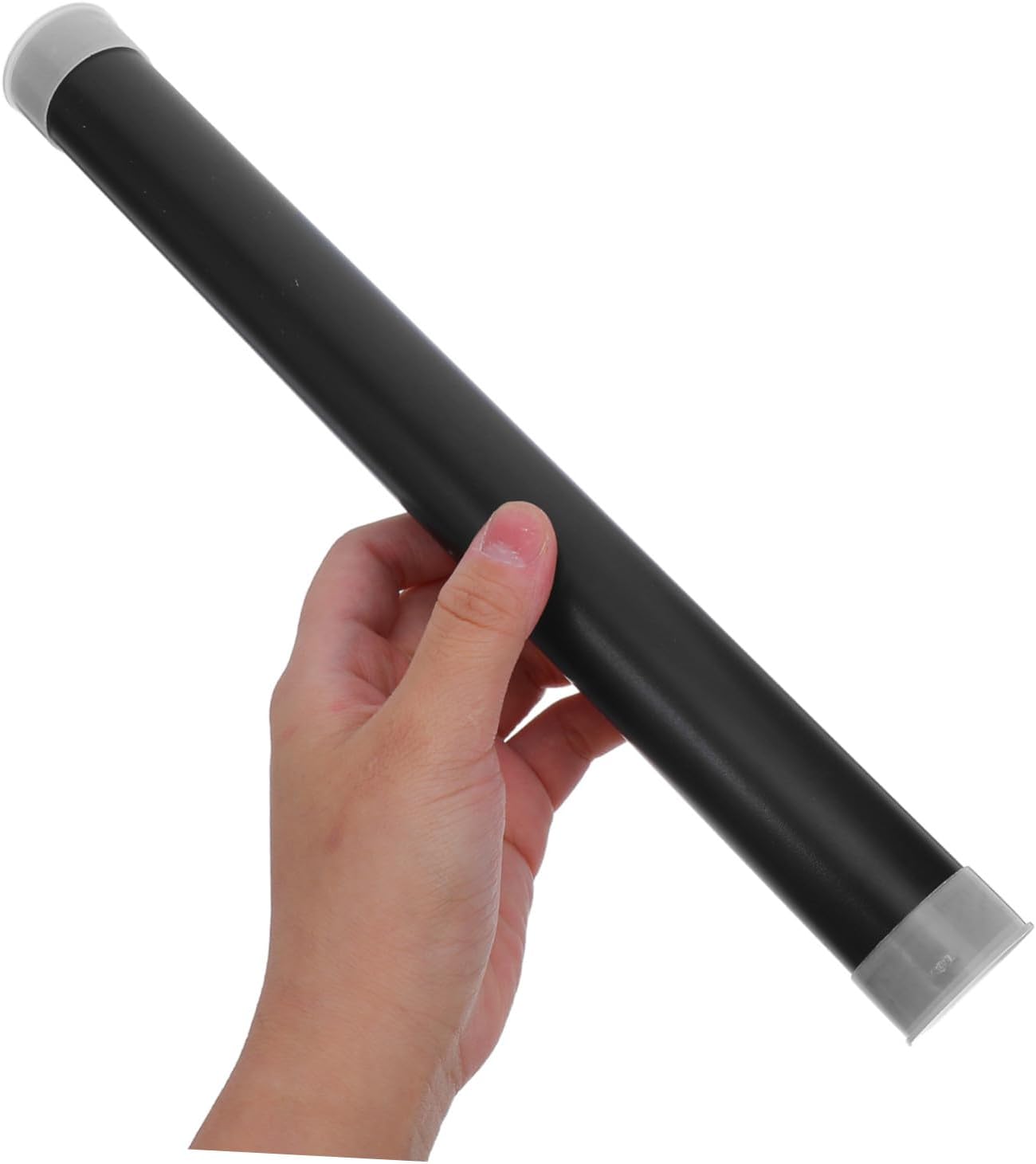 Xmas 10pcs Black Plastic Mailing Tubes with Caps for Documents