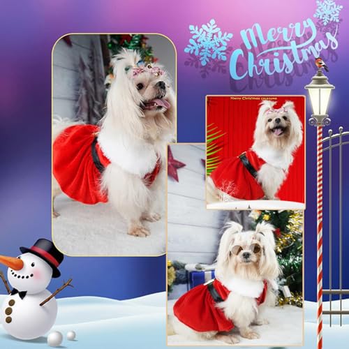 Disfraz Santa Claus para perros talla M rojo miniatura 3