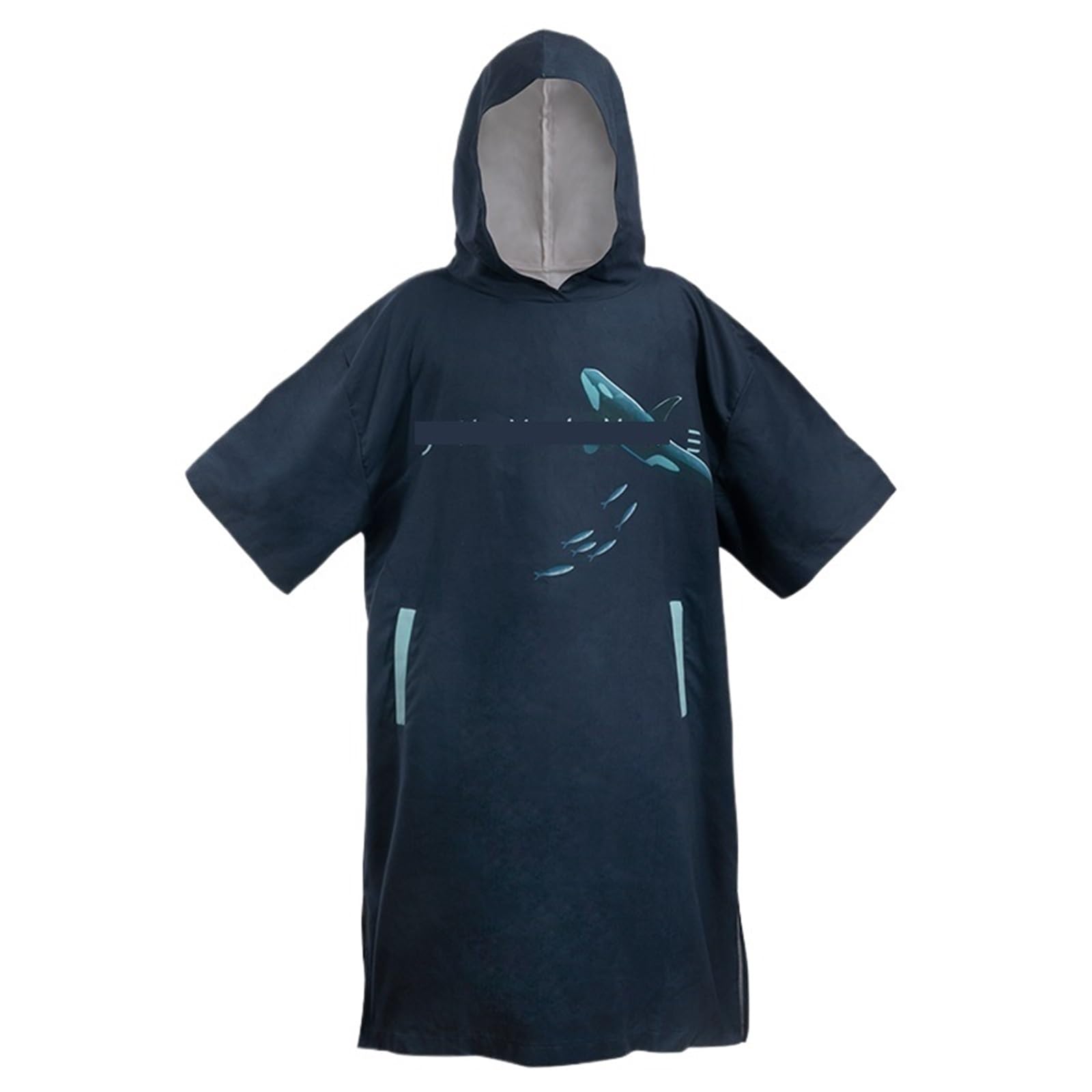 ATEUXOL Quick-drying Surf Poncho Women Surfing Poncho Changing Robe Quick-Dry Hooded Towel Cape Swimming Beach Wetsuit surf adult