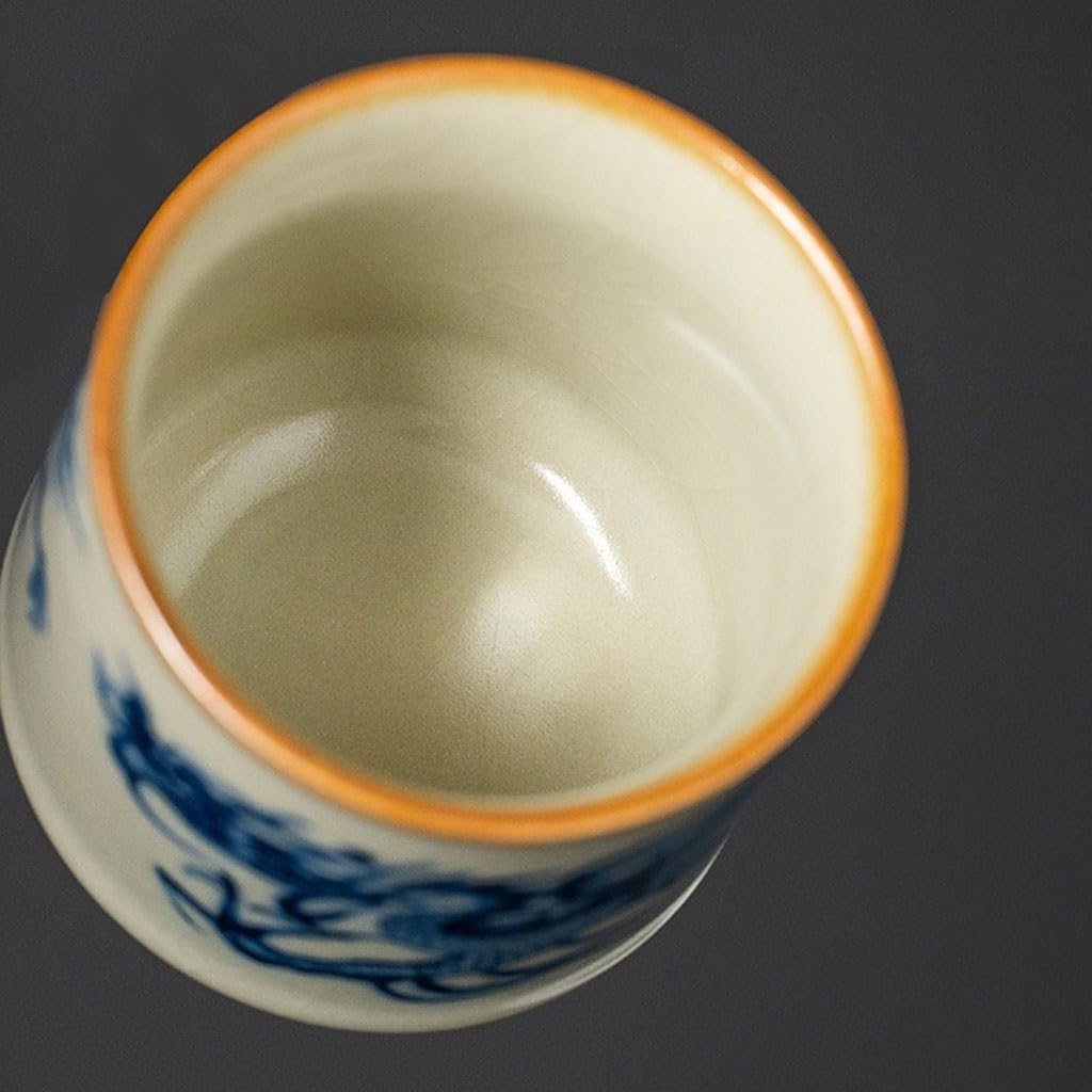 Tazas de té Pequeñas Taza de té de estudio, taza individual de cerámica Personal, juego de té de Kung Fu, tazón de té individual Taza de té de Kungfu