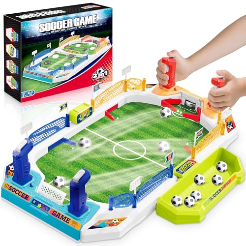 Mini Soccer Board Game for Kids, Birthday Christmas Soccer Gifts for 3 4 5 6 7 8-12 Year Old Boys, Football Table Toys, Pinball Interactive Sports Game for Indoor, Home Party, Family, Playroom, Travel