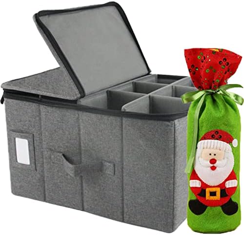 JORSCD Moving Boxes for Glasses 12 Hole Position wine Glass Storage Containers, with Dividers for wine, Porcelain Glassware Transportation