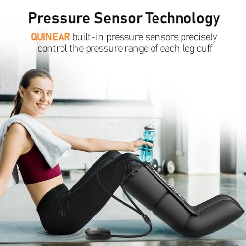 QUINEAR Leg Recovery System for Athletes, Recovery Boots, Leg Compression Massager for Circulation and Pain Relief - Time Adjustable(FSA or HSA Approved) - Image 3
