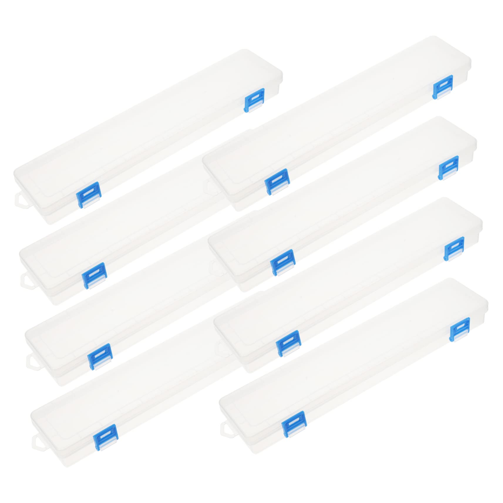 VILLCASE Wasserpinsel Etui Kunststoff 8 Stück Transparent Multifunktionale Aufbewahrungsbox für Aquarellstifte Pinsel und Zeichenstifte Geeignet für Schüler und Lehrer zur Organisierten