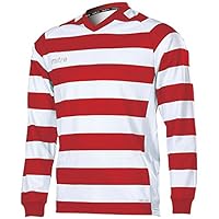 Mitre Unisex Kinder Converge Hoop Fußballtrikot, Dunkelrot/Weiß, M