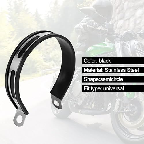 Miniatura 7 de VGEBY Soporte de escape, abrazaderas de silenciador de motocicleta, silenciador de escape, soporte para mantenimiento de silenciador de scooter