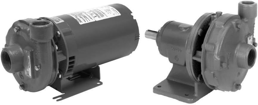 GOULDS Water Technology 10AI2J9J0 3656 M and L Series Suction Flanged Pump, 4 x 5-8 Pump, 60 Hz, 1750 RPM, 5 hp, 230-460V, 3 Phase, TEFC PE Motor, 5-3/4" Impeller, Carbon/Ceramic Seal