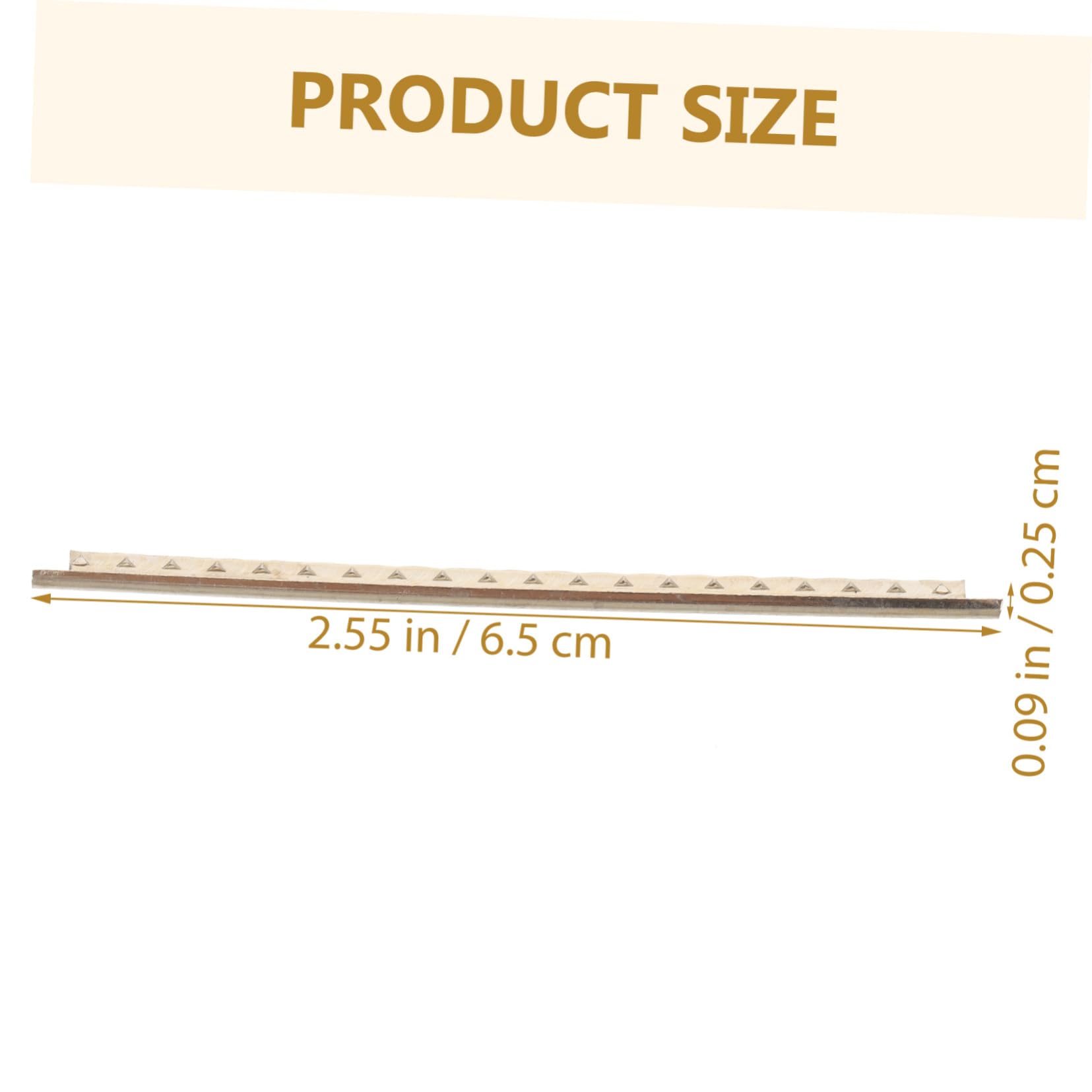 Levemolo Diy Guitar Building Repair Kit 19pcs White Copper Fret Wires Guitar Fret Wire Gauge