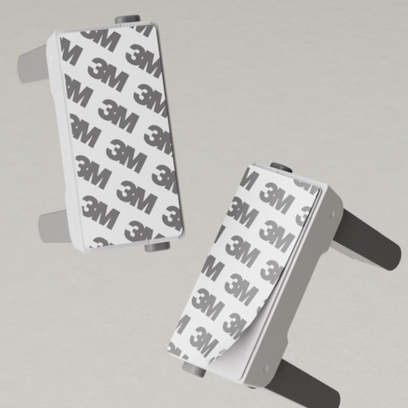 Miniatura 7 de YEYA Cerradura de manija de puerta de seguridad para niños, cerradura de palanca de ajuste universal blanca con adhesivo 3M, paquete de 2 cerraduras