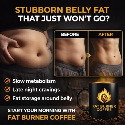 Image of Simply Human Fat Burner Coffee | Natural Weight Loss Coffee for Men & Women | Boost Metabolism, Burn Fat & Control Cravings | No Sugar, No Fillers | 15 Servings