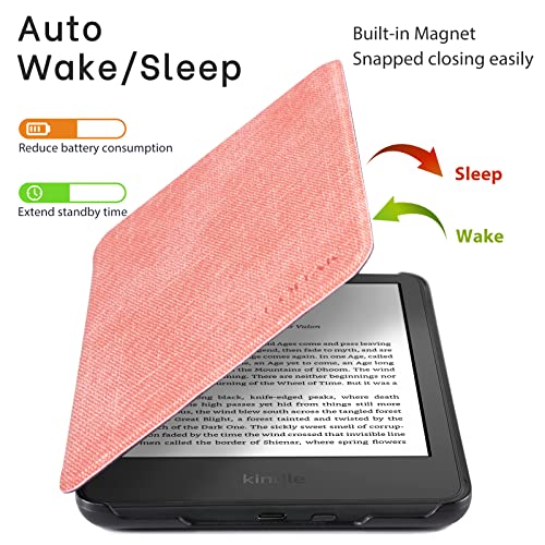 Image of CoBak Case for All New 6 Inch E-Reader 2024 and 2022 (11 Generation) - PU Leather Smart Cover, Auto Sleep and Wake, not Compatible with Kobo Clara