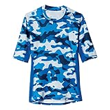 adidas Techfit Base - Camiseta de manga corta para hombre, Multicolor (Halo Blue S16/Eqt Blue S16), XS